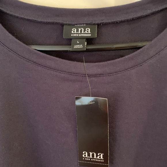 3/$25 a.n.a  women's sweaters navy blue - Picture 2 of 2